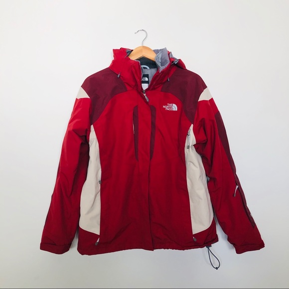 The North Face Jackets & Blazers - NORTH FACE | Two-in-one Red + Cream Winter Jacket